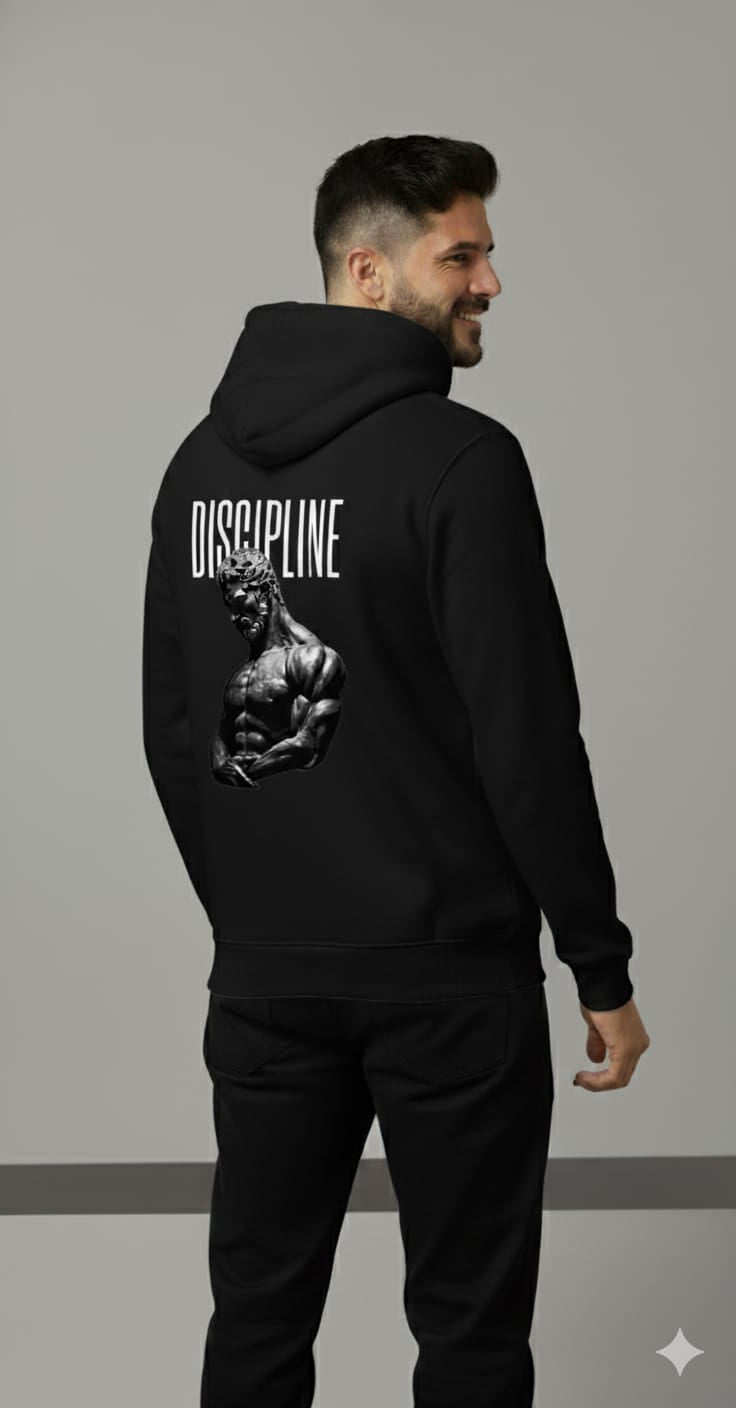 Premium Discipline Printed Hoodie